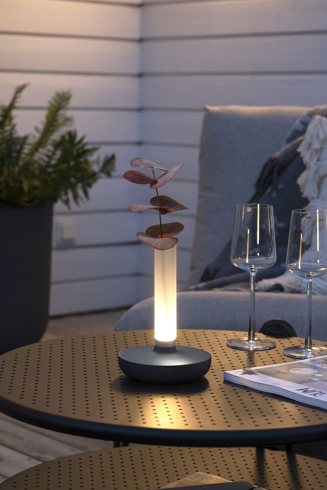 Biarritz bordslampa silver USB