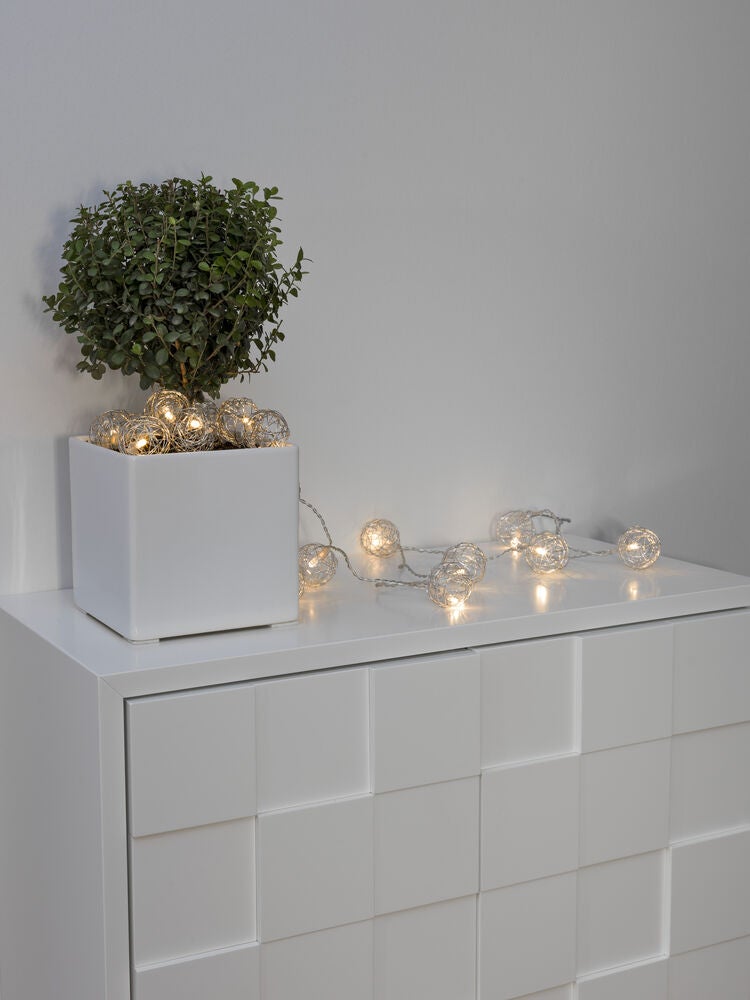 LED Dekokette, Aluminium-Draht