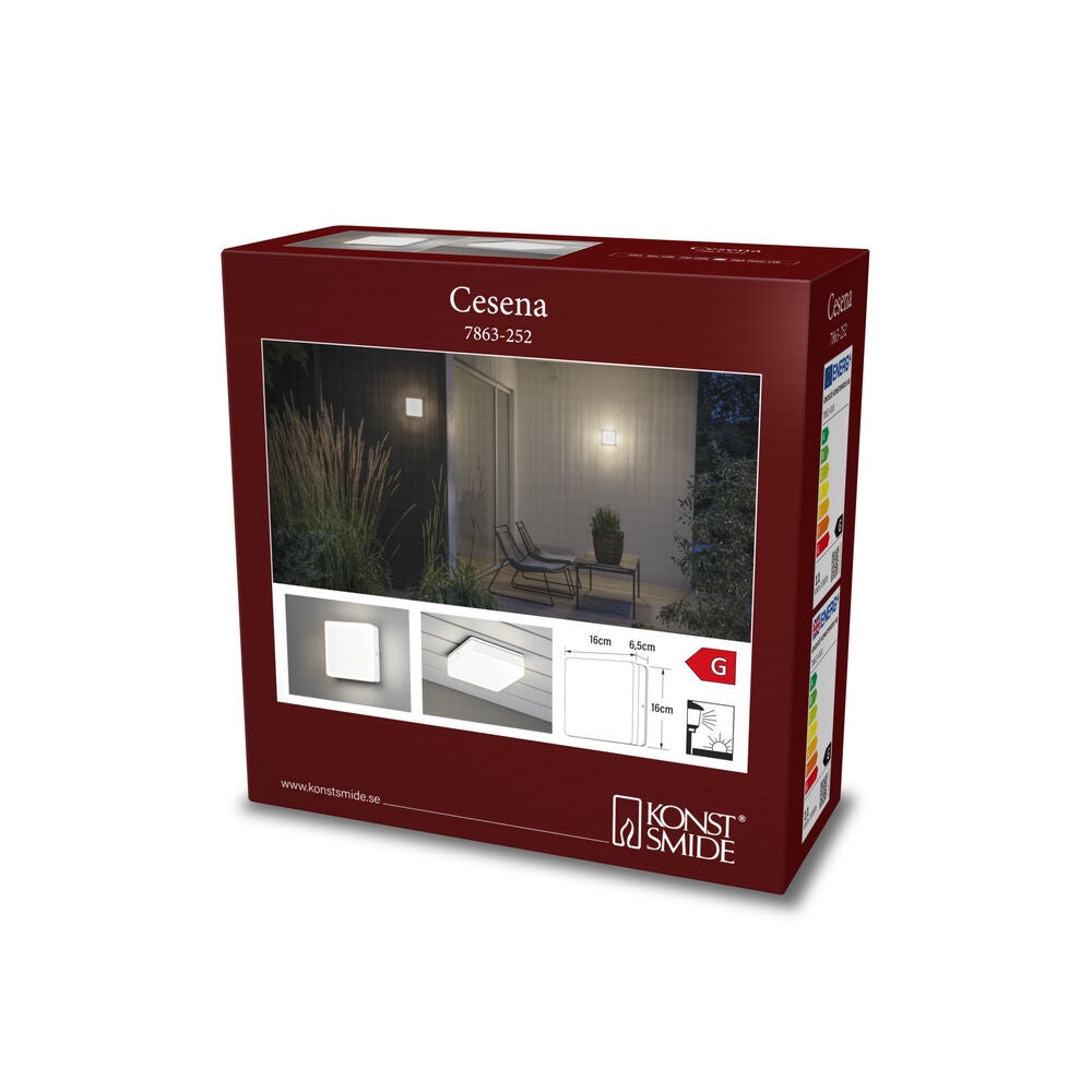 Cesena Wall lamp, sensor LED