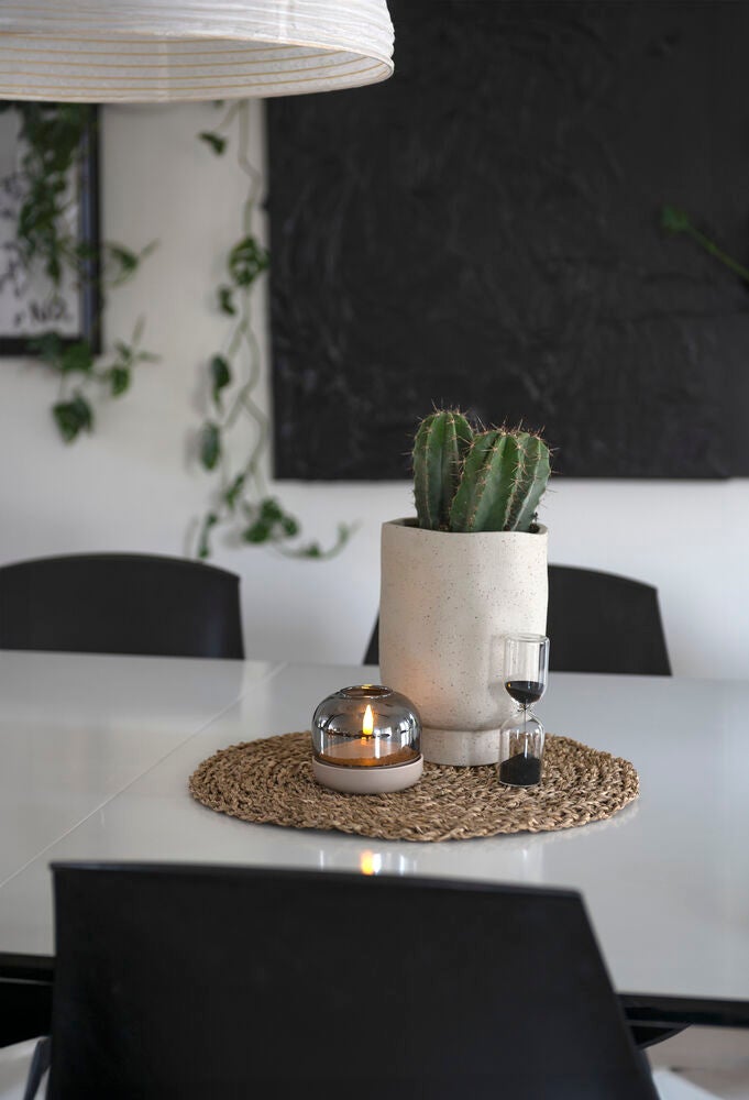 Ljus med glasdekoration LED