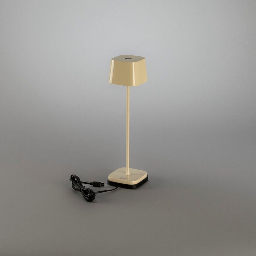 Capri mini bordsl gräddvit USB