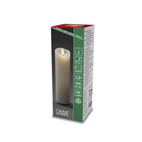 Vaxljus 5x17,8 cm LED vitt