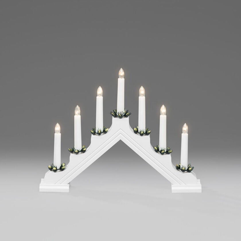 Plastic candlestick 7 bulb