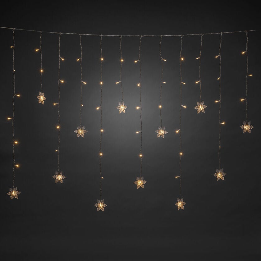 Curtain, 12 snowflakes 60 LED