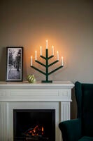 Holzleuchter Holz 7 Lampen Grü