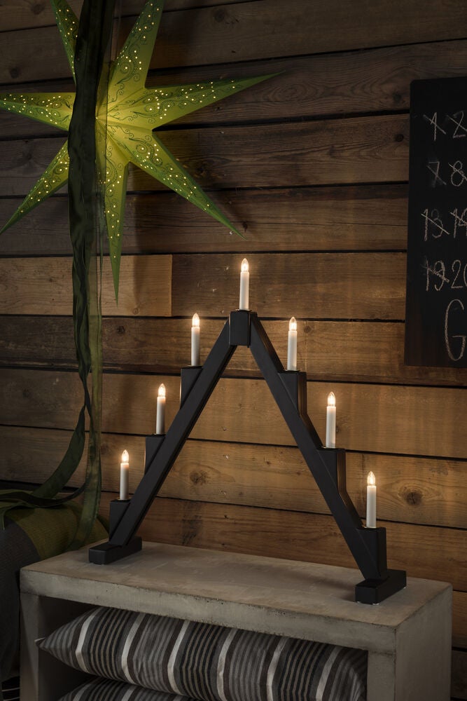 Candlestick 7 bulbs, Grey