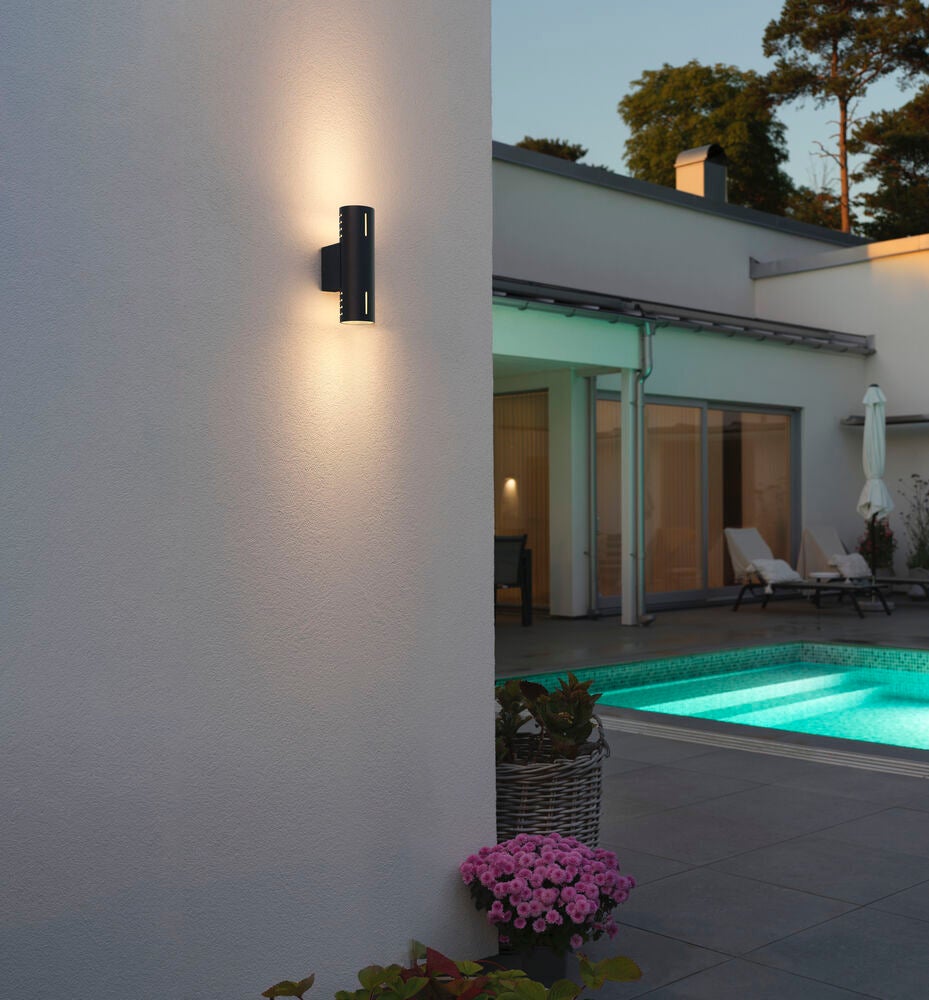 Cuneo vägglykta E27 Rost