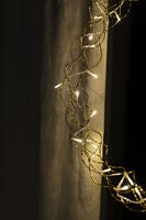 Metal Wreath Silver Col. LED