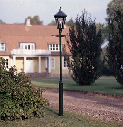 Virgo lykta E27 grön ex stolpe