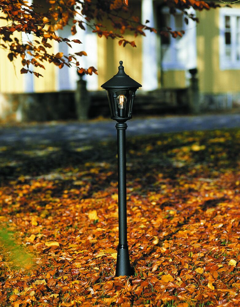 Virgo trädgl E27 vit ex stolpe