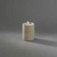 B/O cement candle light LED