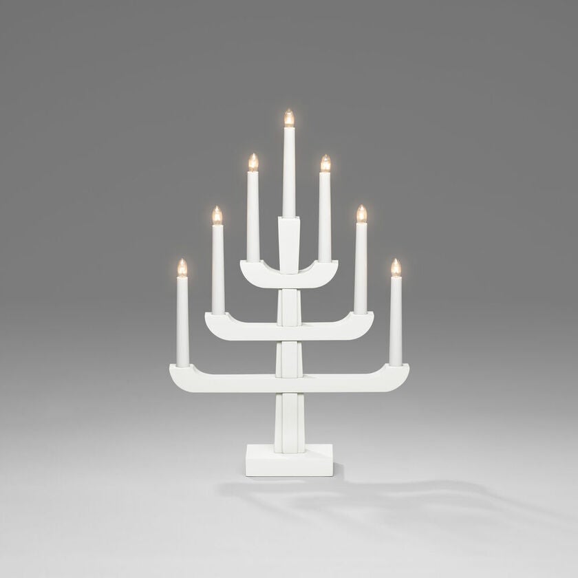 Candlestick 7 bulbs, White
