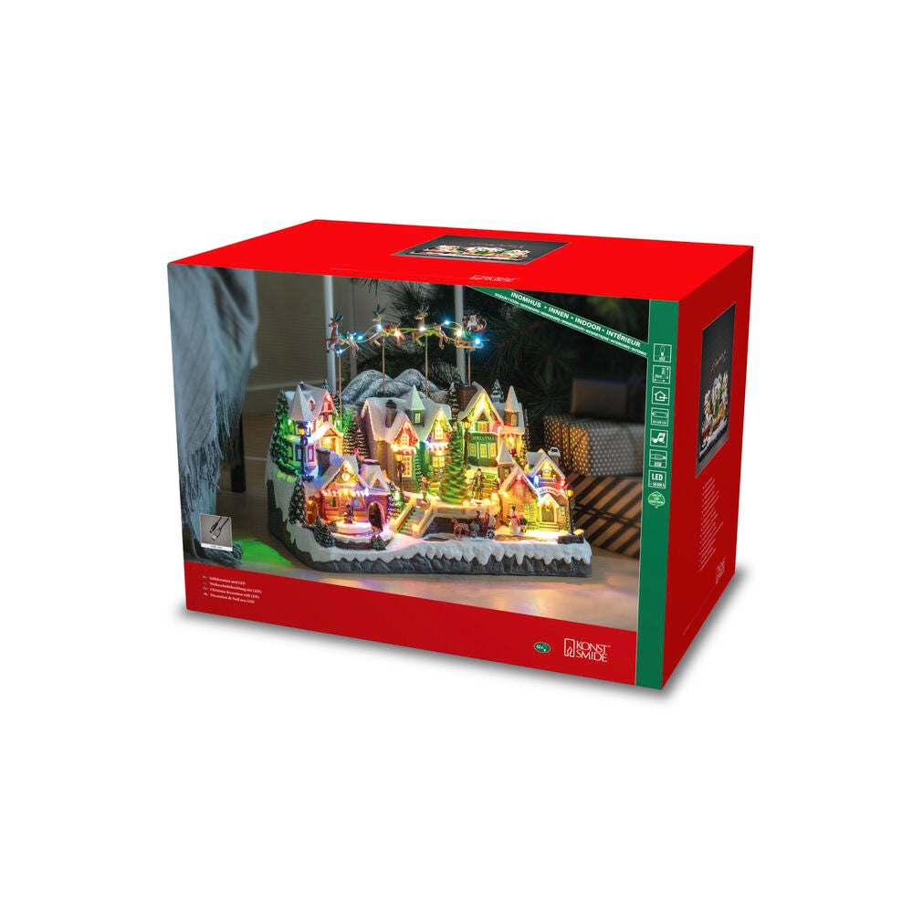 B/O Mekanisk juldekoration LED