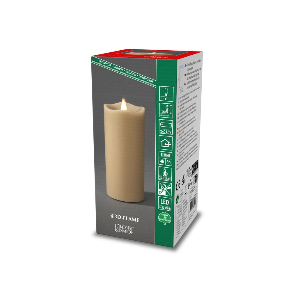 Wax Candles 7.5 x 17cm B/O