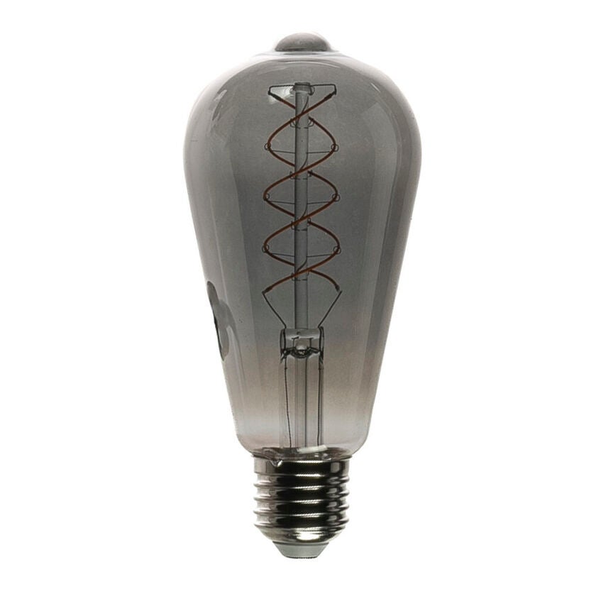 Spareb. s-LED E27 ST64 smoke