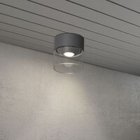Varese Ceiling dark grey LED