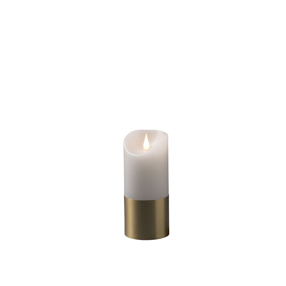 Vaxljus m mässingsfolie 17,5cm