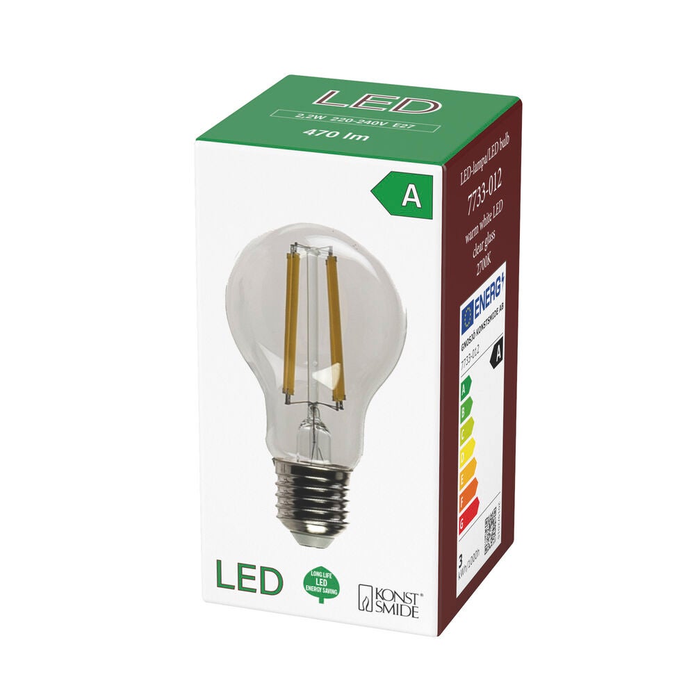 Glödlampa E27 LED A60 klar