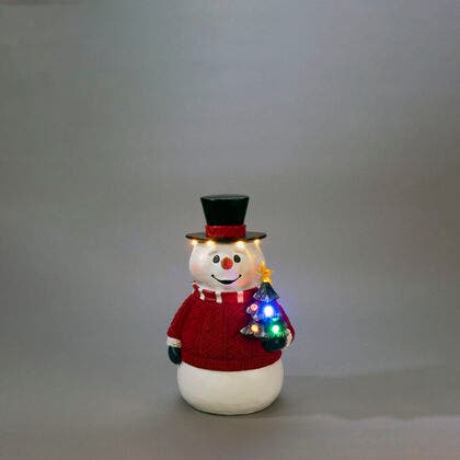 LED Schneemann, mit 6h Timer,