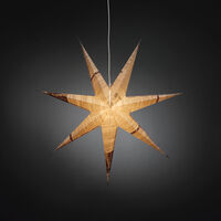 Pappersstjärna vit/nyhet tryck