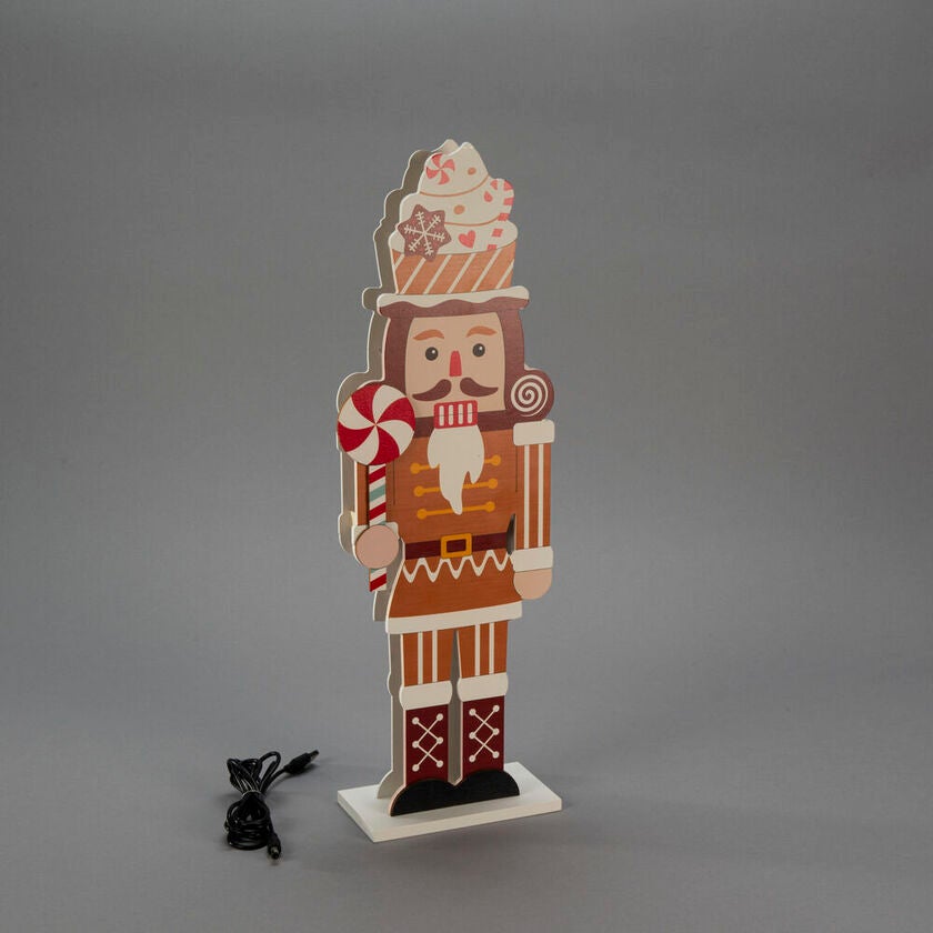 Nötknäppare brun LED batteri