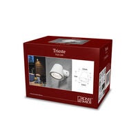 Trieste vägglykta GU10