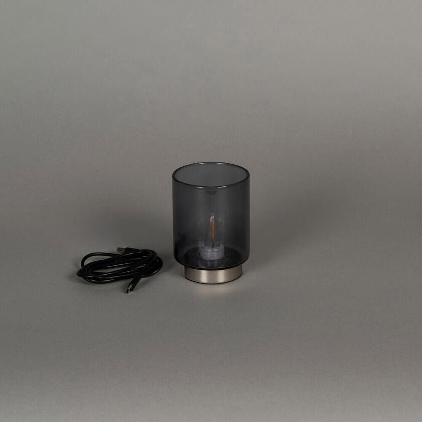 Laddbart glasljus. LED