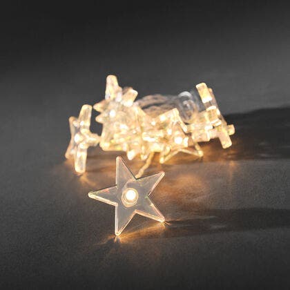 LED Dekolichterkette, Sterne