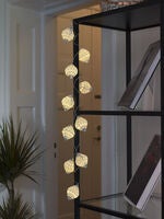 LED Dekolichterkette, blau/wei