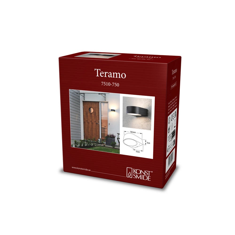 Teramo Wall Light Black