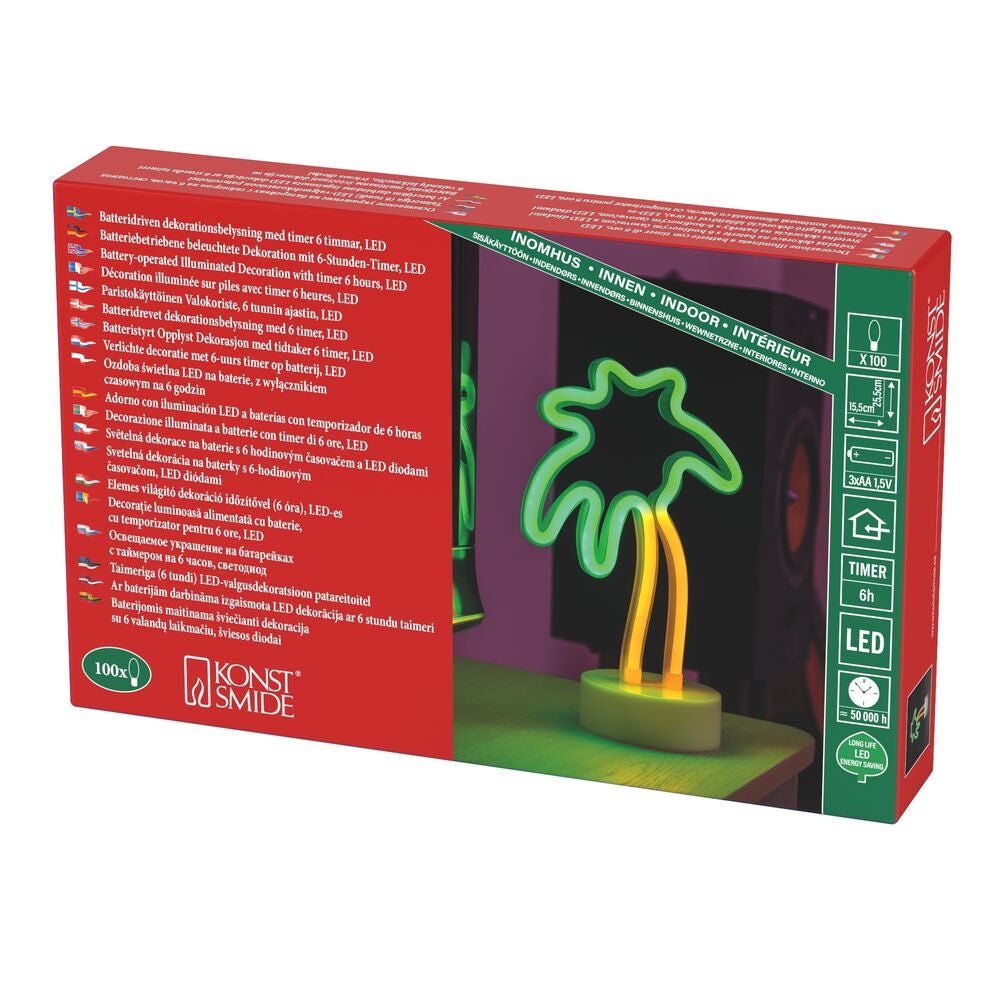 Palm Tree LED Ropelight B/O