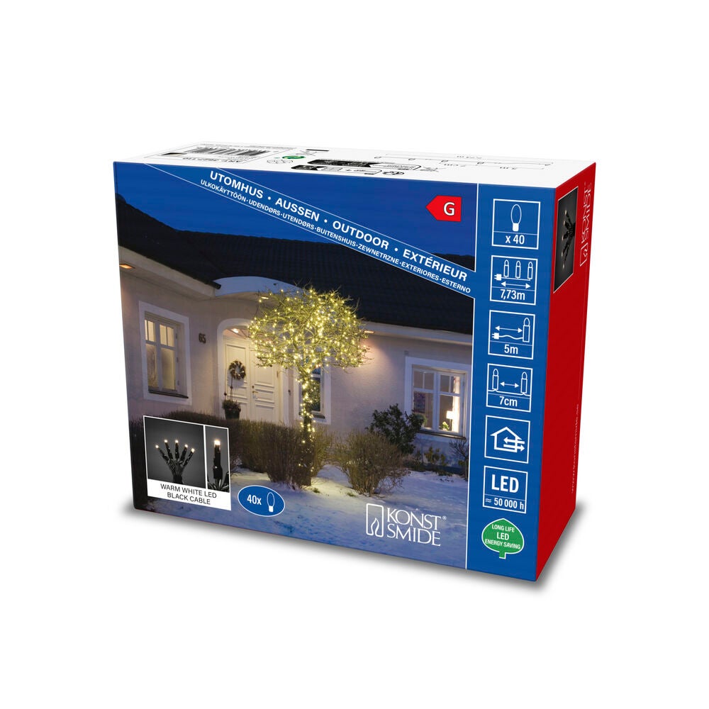 Slinga 40 varmvita LED IP44