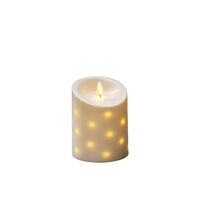 B/O candle LED 10,5x13,7cm
