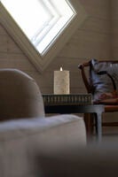 B/O cement candle light LED