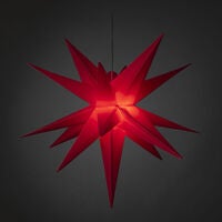 3-D Plastic Star 80cm Red