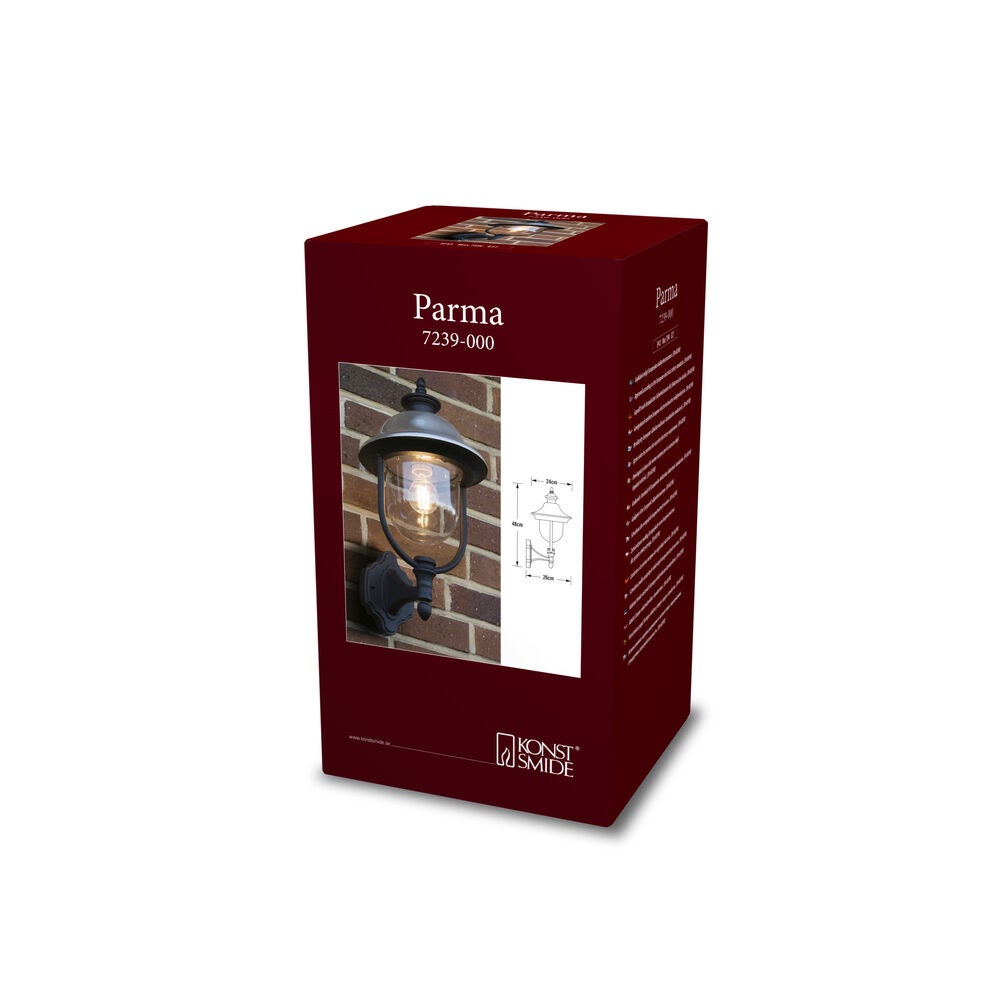 Parma vägglykta upp E27