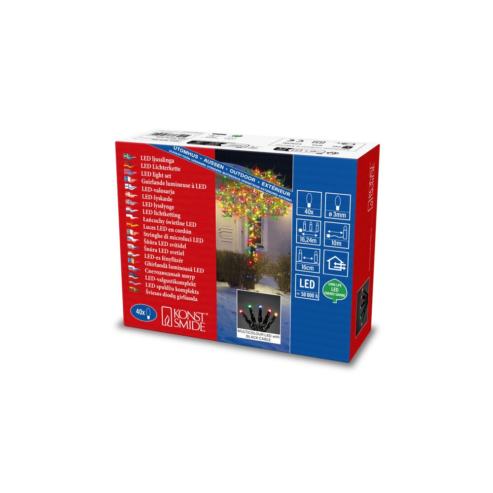 Slinga 40 färgade mikro LED