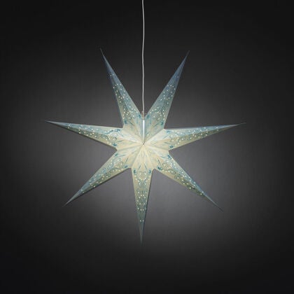 Pappersstjärna blå 78 cm