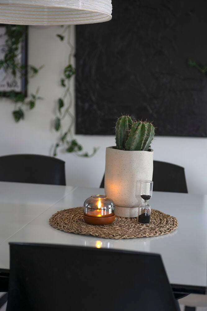 Ljus med glasdekoration LED