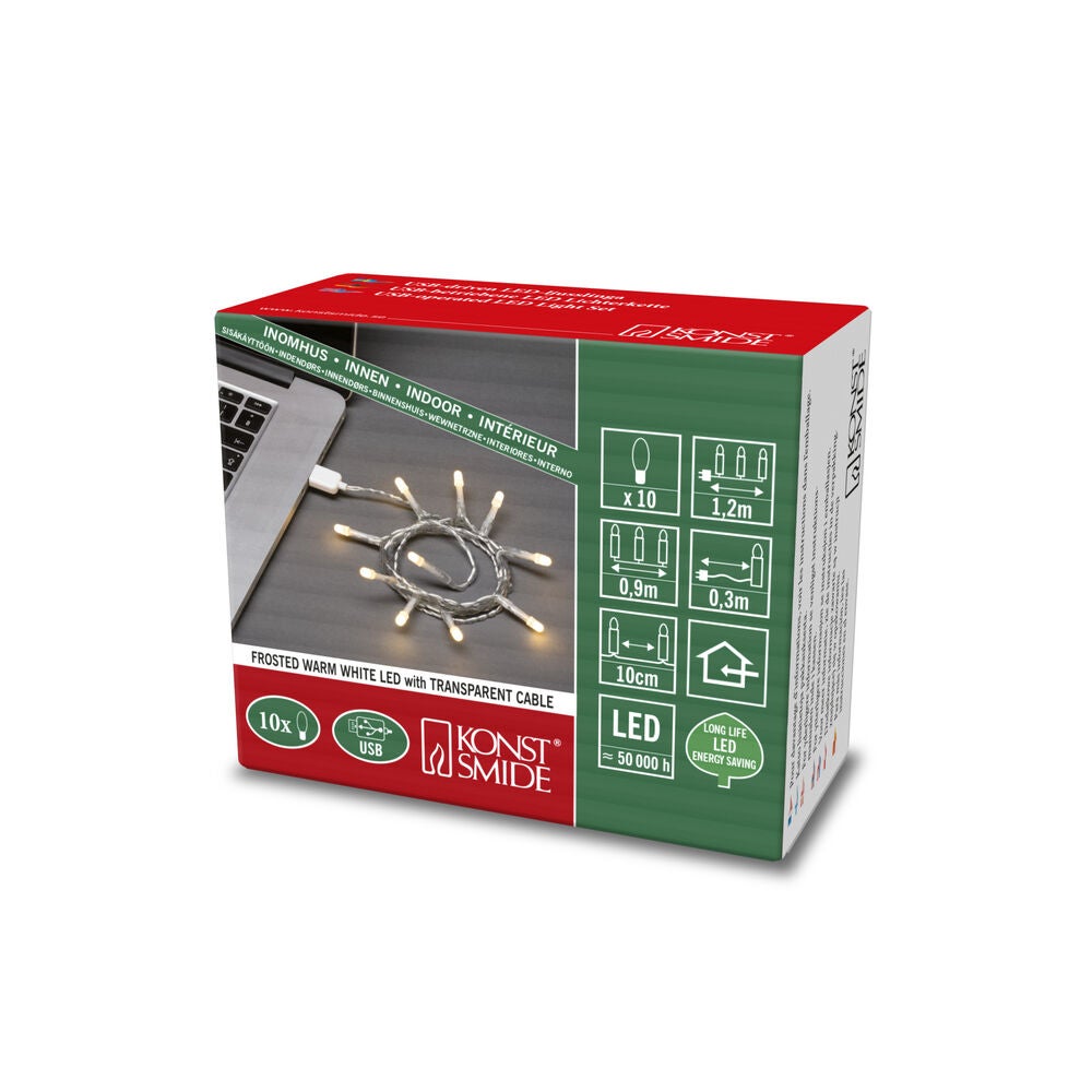 Slinga 10 frostad Led USB