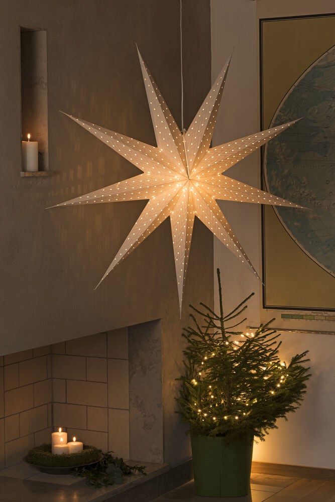 9 Point Paper Star 115cm White