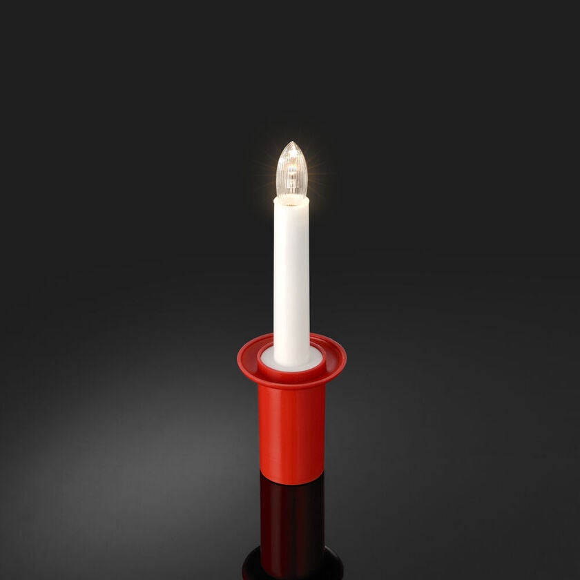 B/O Red Lucia Maid Candle LED