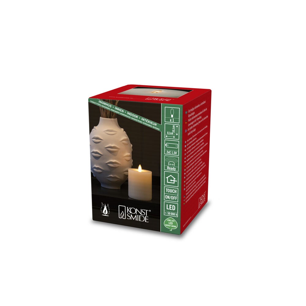 Vaxljus 8,1x10,1 cm LED