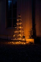 Metalldekoration pyramid LED