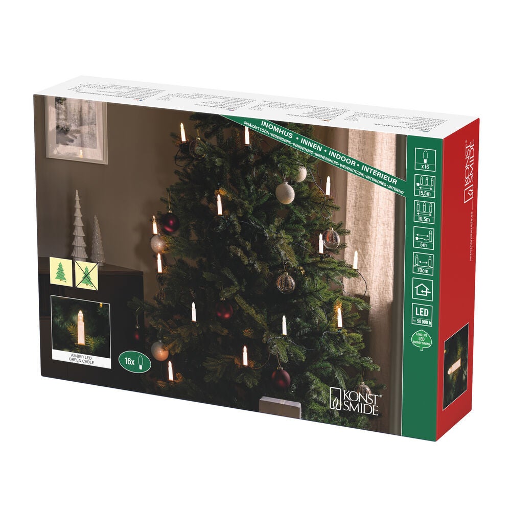 X-mas tree light 16 LED indoor