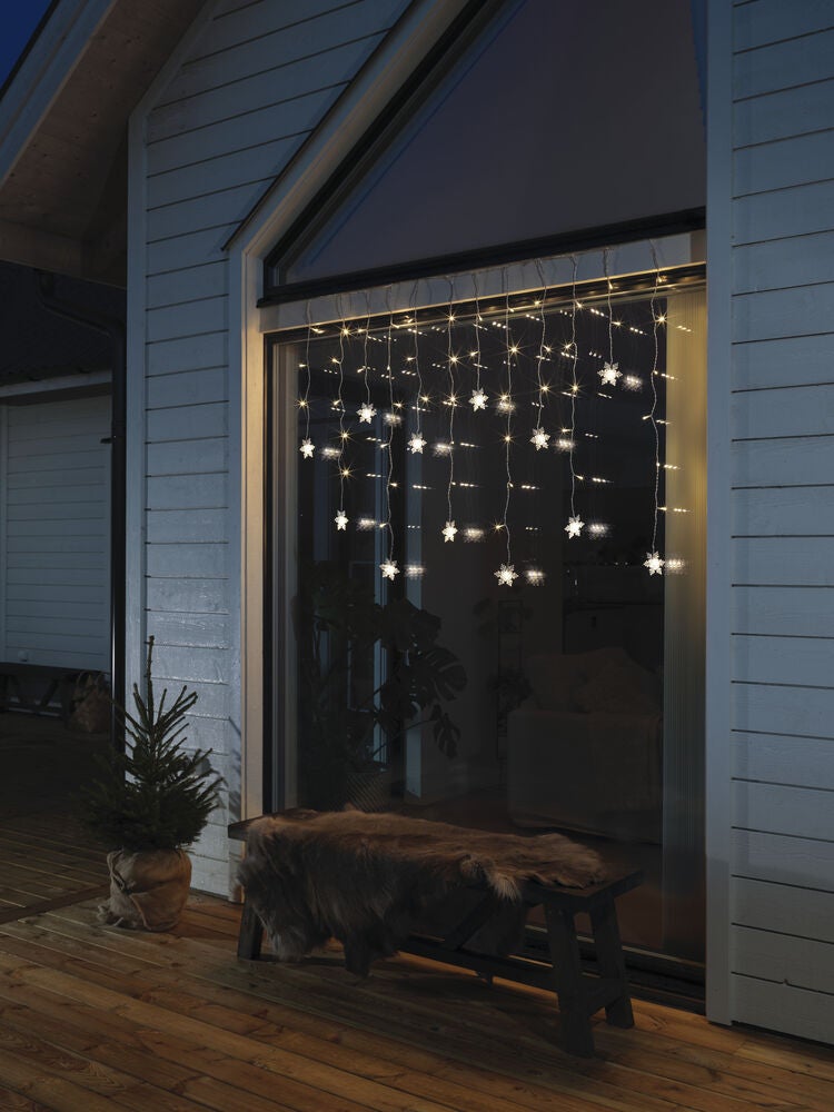 Curtain, 12 snowflakes 60 LED