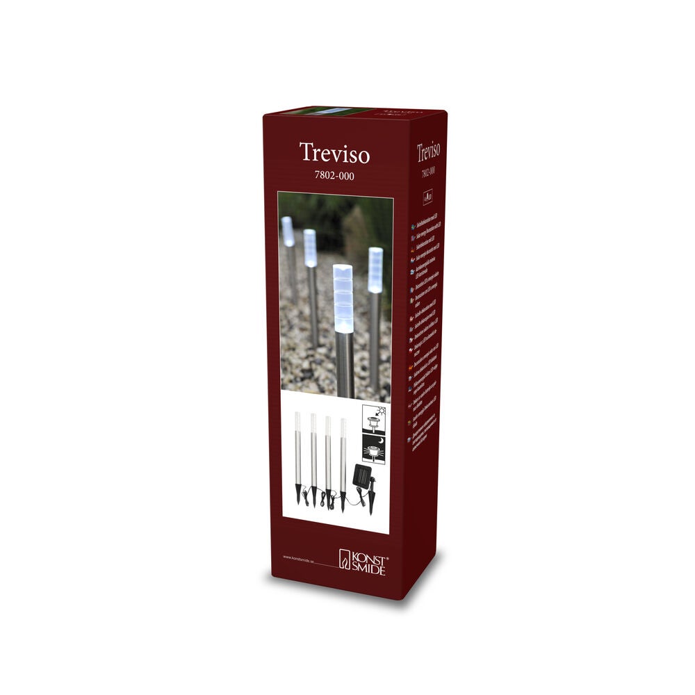 Treviso LED  Solar x 4 lights