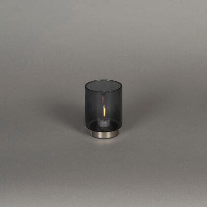 Rechargeable Glass Candle. LED