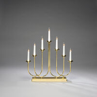 LED Metallleuchter, messing