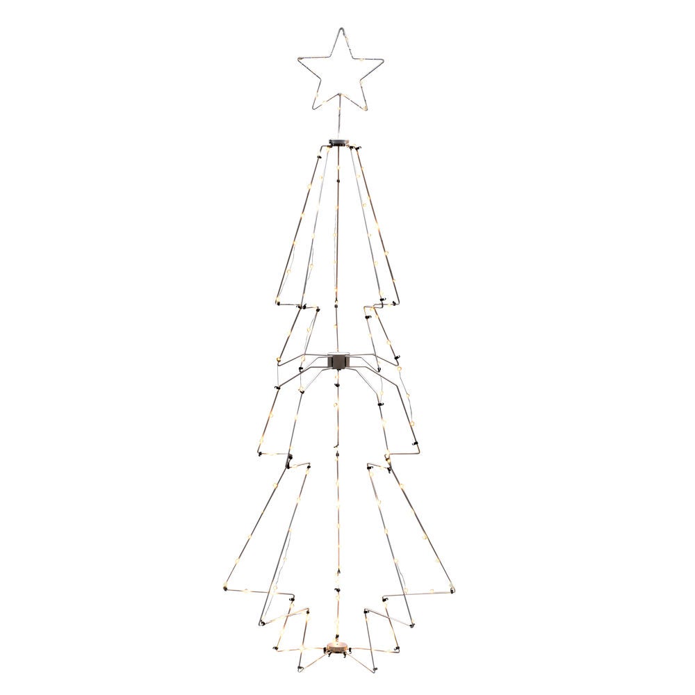 Metallgran vit 145 LED